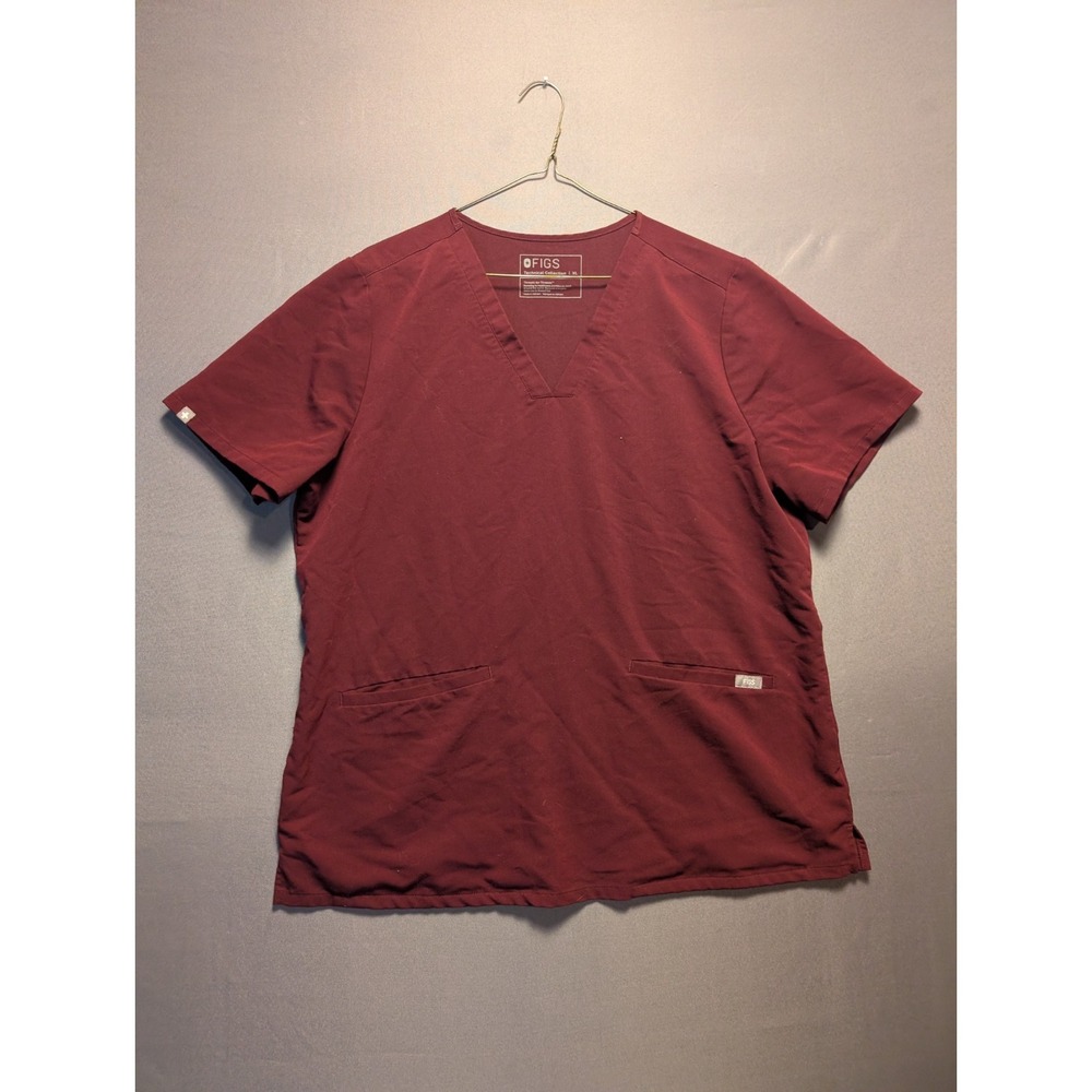FIGS Technical Collection Casma Scrub Top Womens XL Red Medical Classic Pullover